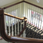 Clear gloss finish on handrail